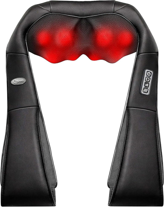 Shiatsu Shoulder and Neck Massager with Heat, Electric Deep Tissue Massage Pillow for Body Muscle Pain Relief,Best Gifts for Mom Dad Women Men,Home, Office and Car Use