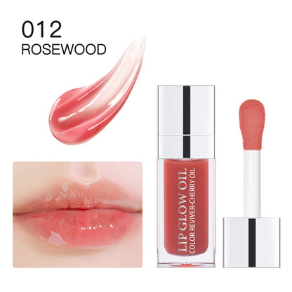 Hot Clear 6Ml Crystal Jelly Moisturizing Lip Oil Plumping Lip Gloss Sexy Plump Lip Glow Oil Tinted Lip Plumper Lips Makeup