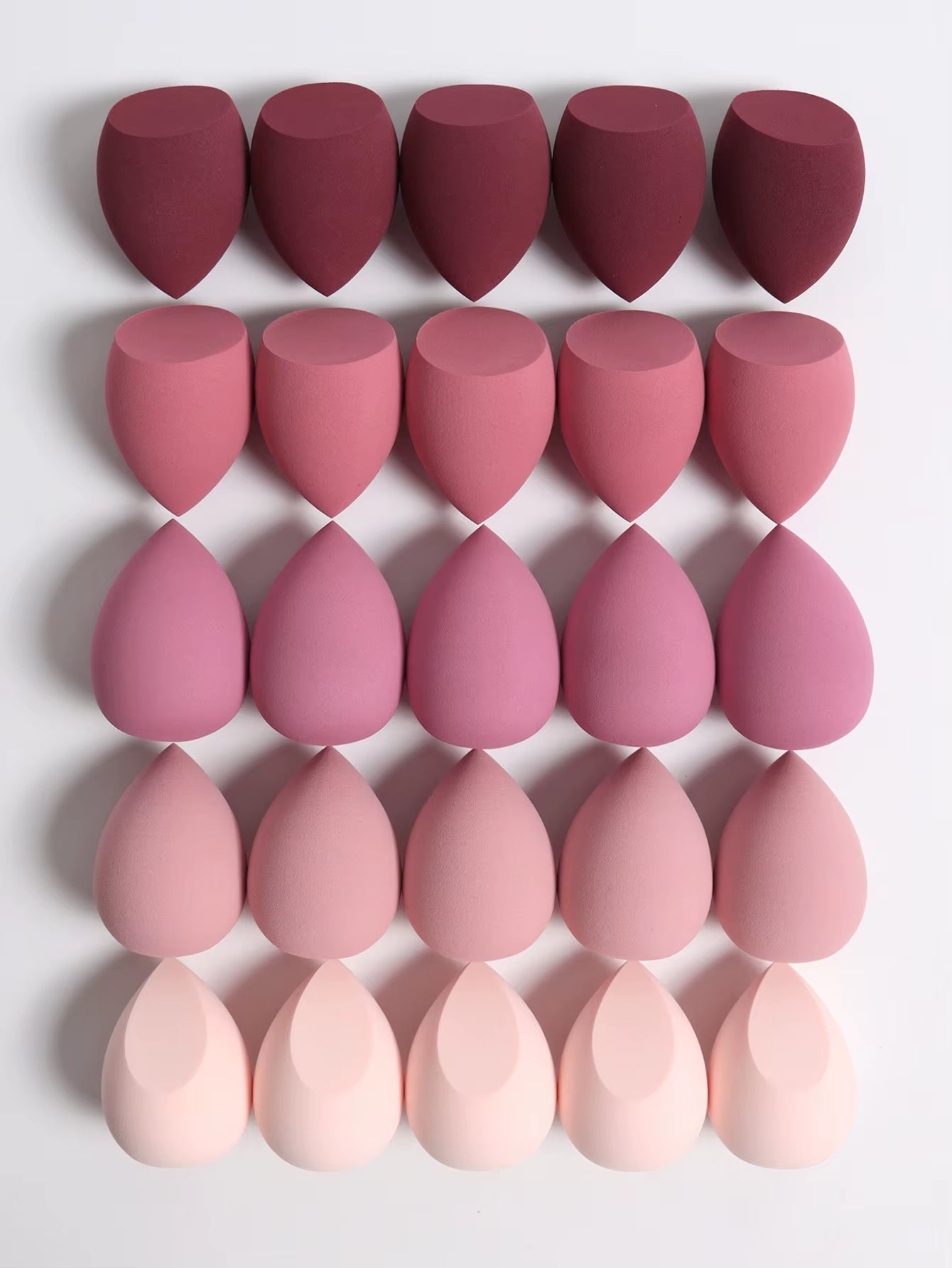 25 Beauty Eggs (Makeup Sponges), Foundation Make-Up Mixed Beauty Sponges, Liquid, Cream and Powder Flawless, Multi-Color Makeup