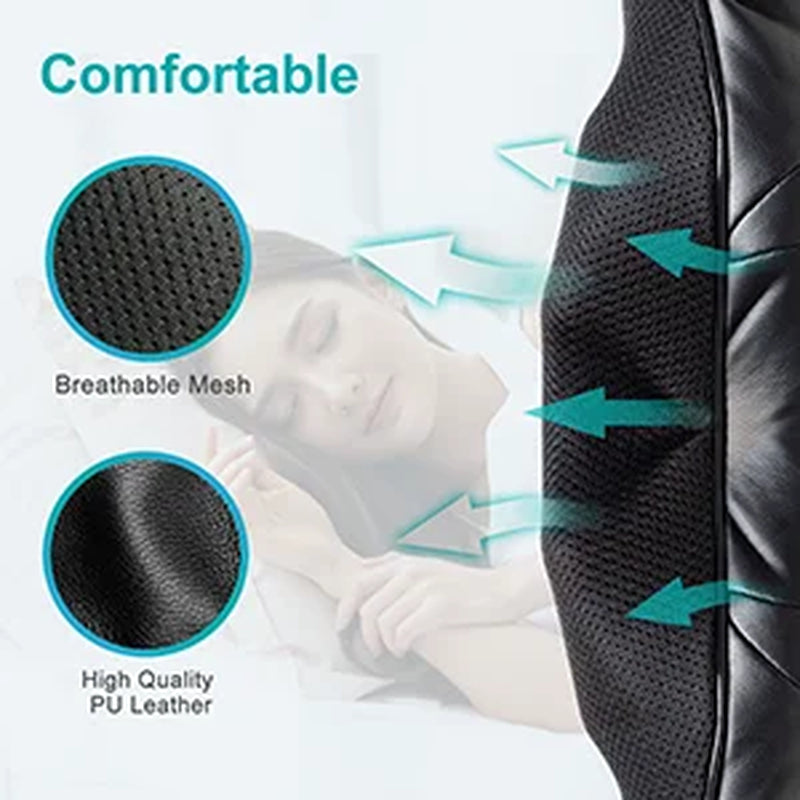 Shiatsu Shoulder and Neck Massager with Heat, Electric Deep Tissue Massage Pillow for Body Muscle Pain Relief,Best Gifts for Mom Dad Women Men,Home, Office and Car Use