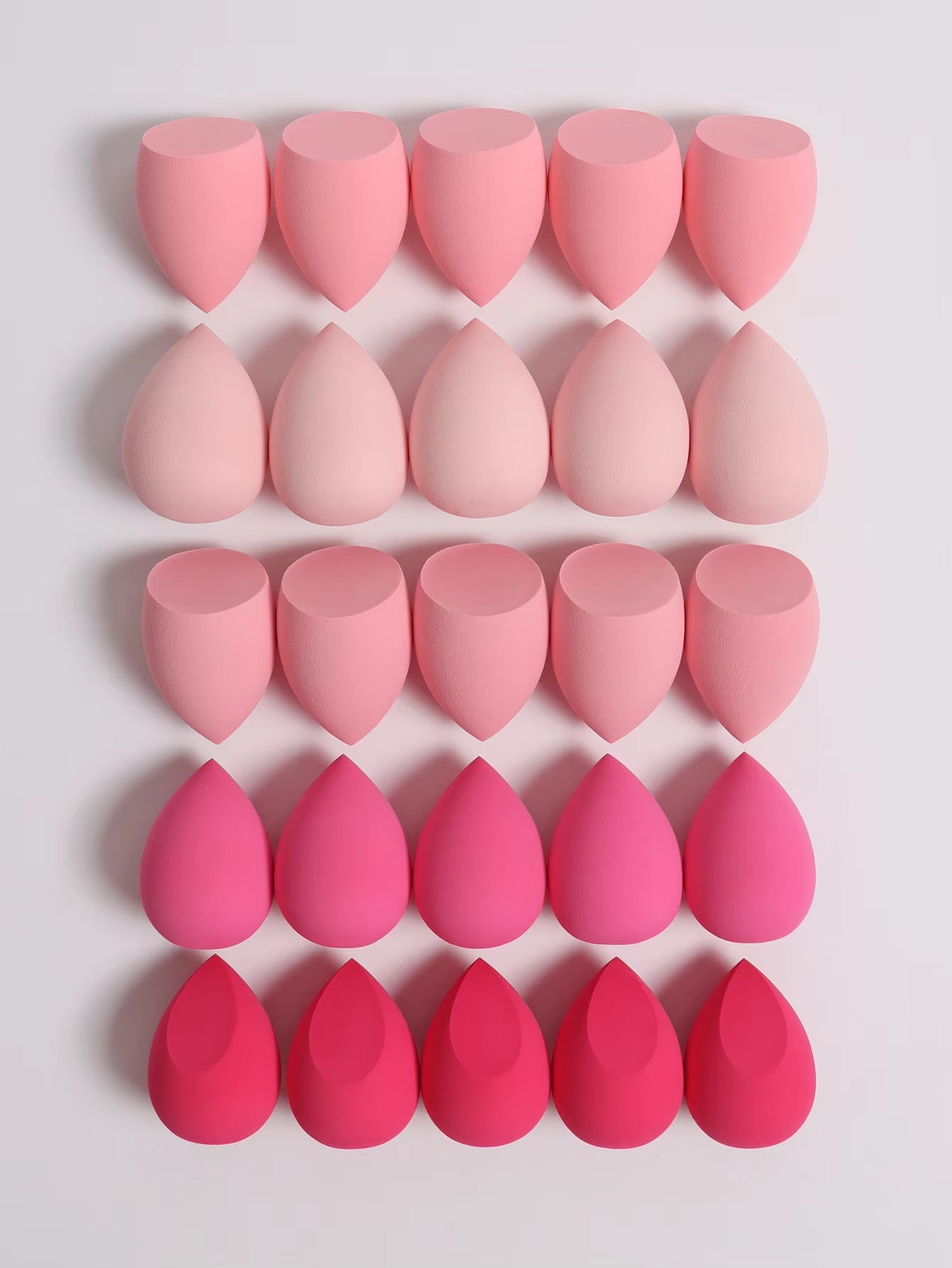 25 Beauty Eggs (Makeup Sponges), Foundation Make-Up Mixed Beauty Sponges, Liquid, Cream and Powder Flawless, Multi-Color Makeup